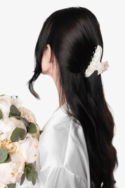 klamra-do-wlosow-1 Zestaw - jedwabna opaska na oczy, klamra do włosów Dream & Shine Bridal Set – widok 2